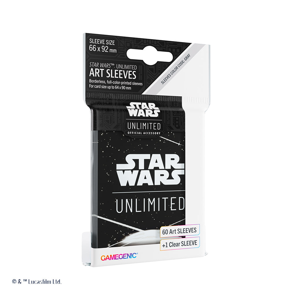 (preorder) Star Wars: Unlimited Art Sleeves Card Back White | Gopher Games