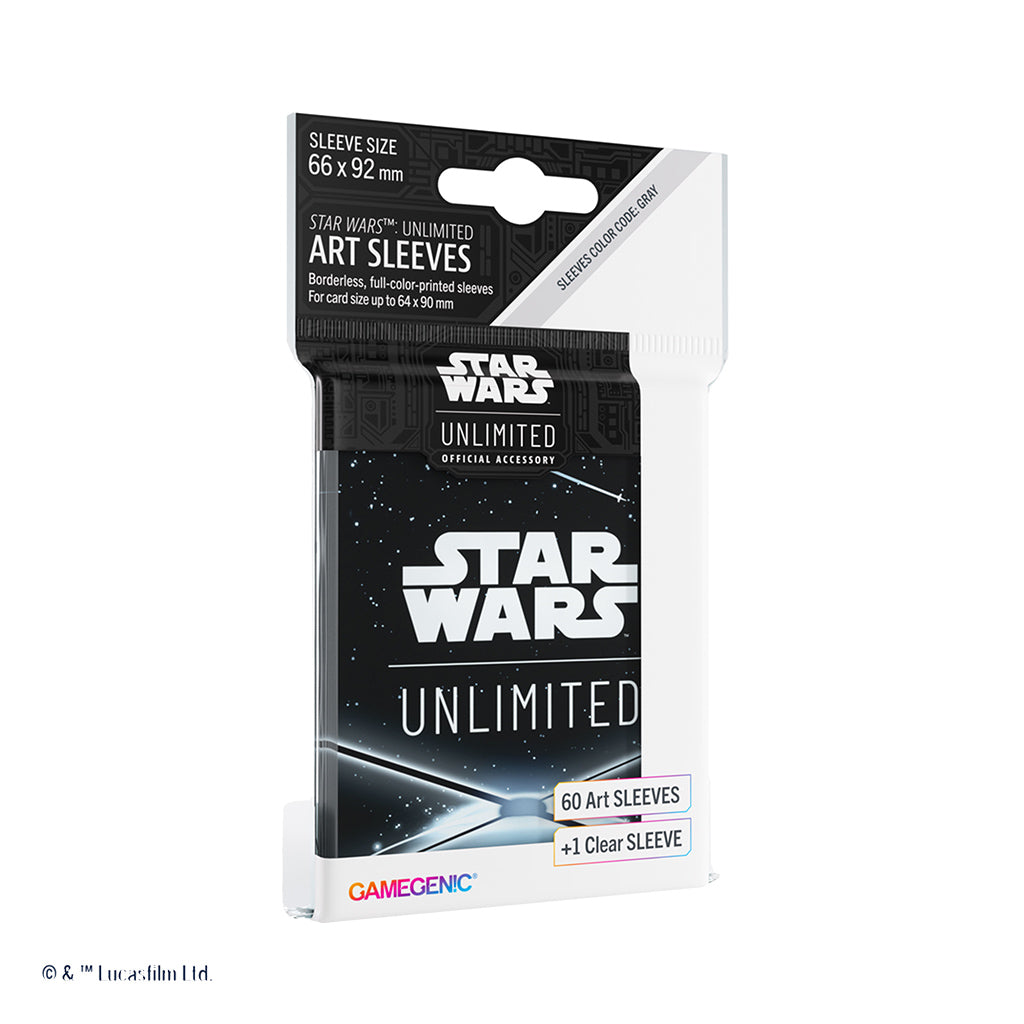 (preorder) Star Wars: Unlimited Art Sleeves Card Back Black | Gopher Games