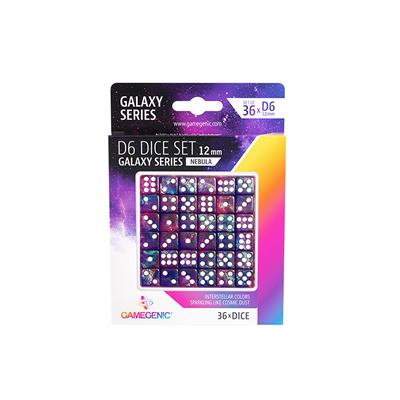GALAXY SERIES - NEBULA - D6 DICE SET 12 MM (36 PCS) | Gopher Games