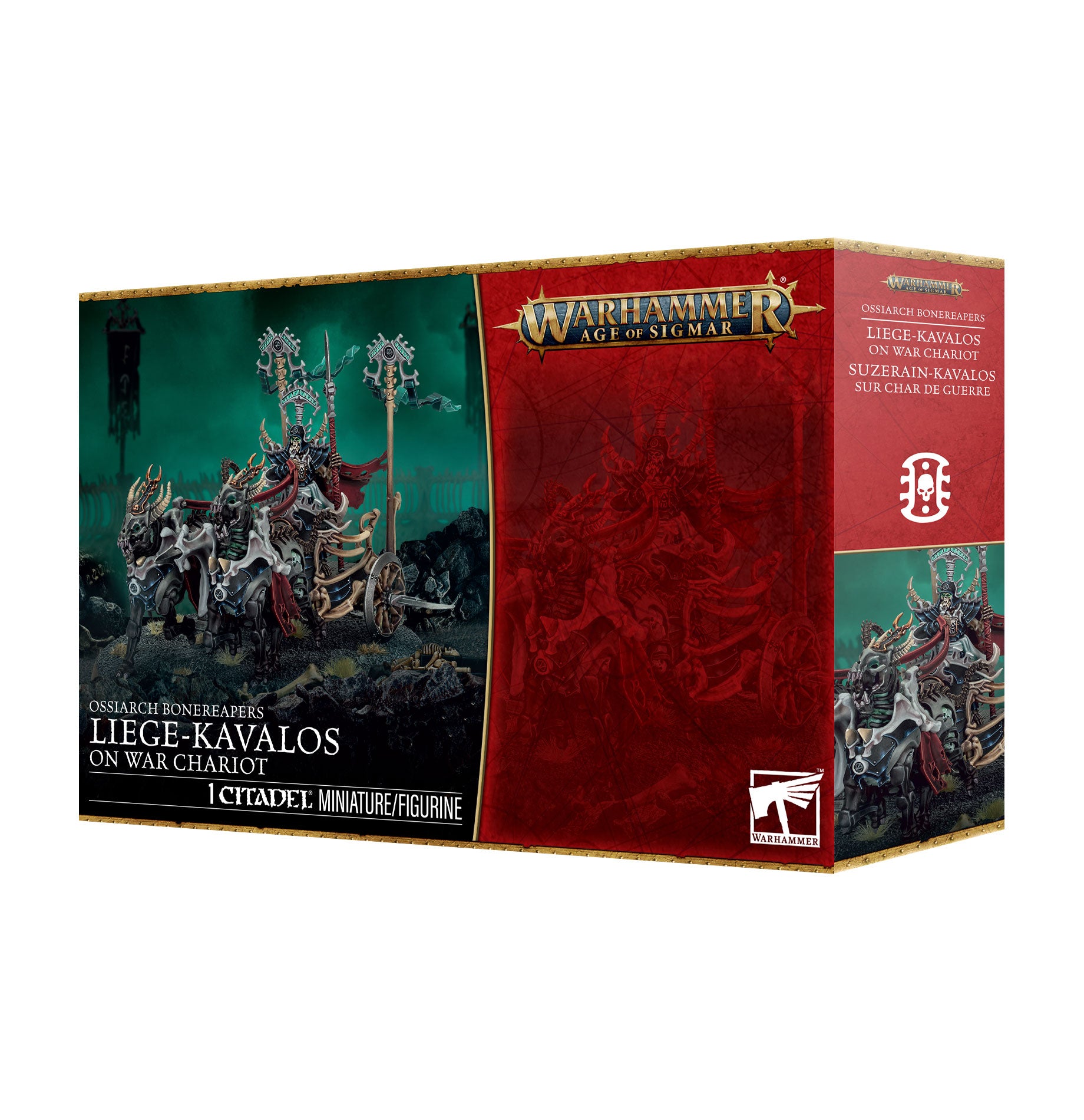 Ossiarch Bonereapers: Liege-Kavalos on War Chariot | Gopher Games