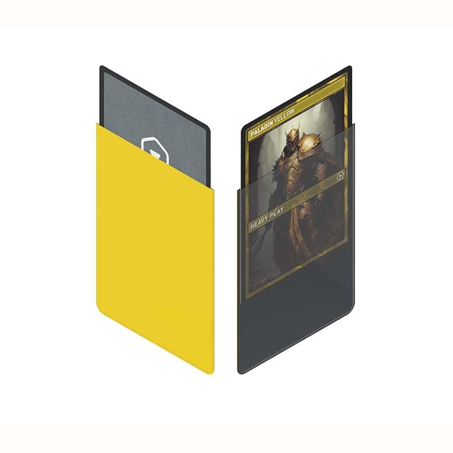 CURV SLEEVES: STANDARD 100: PALADIN YELLOW | Gopher Games