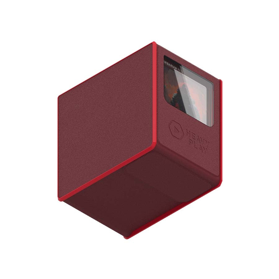 HEAVY PLAY: RFG DECKBOX MAX 133 DS: BARBARIAN RED | Gopher Games