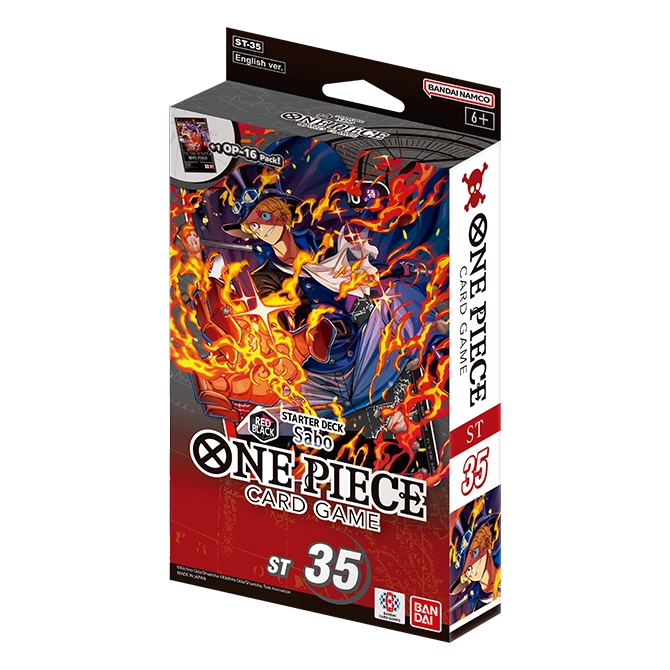 ONE PIECE TCG: STARTER DECK -RED/BLACK Sabo- [ST-35] | Gopher Games