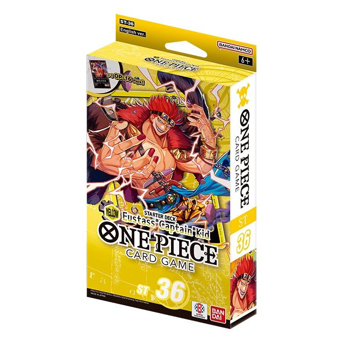ONE PIECE TCG: STARTER DECK -YELLOW Eustass"Captain"Kid- [ST-36] | Gopher Games