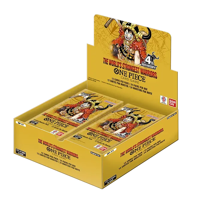 (Preorder release date 8/28) The World's Strongest Warriors Booster Box-THE WORLD’S STRONGEST WARRIORS- [OP-17] | Gopher Games