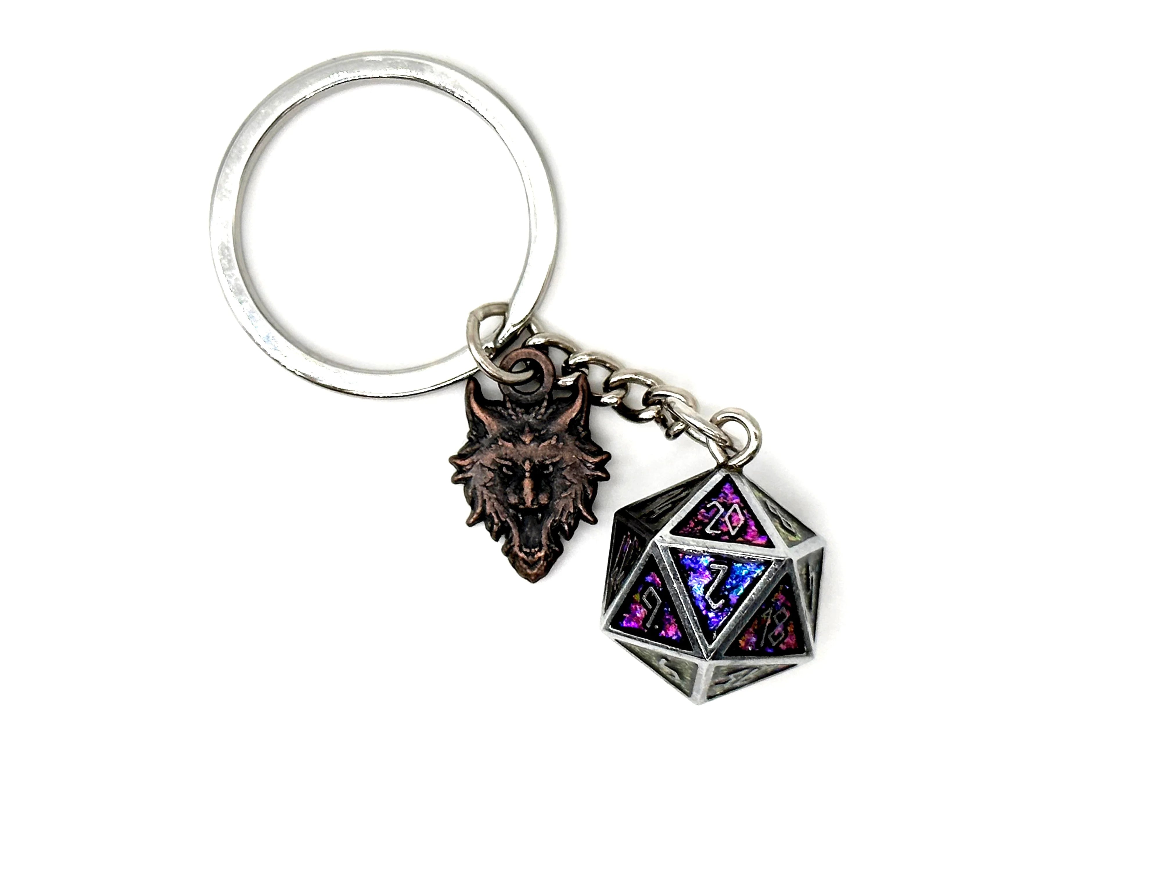 Norse D20 Keychains - Sparkle Pink | Gopher Games