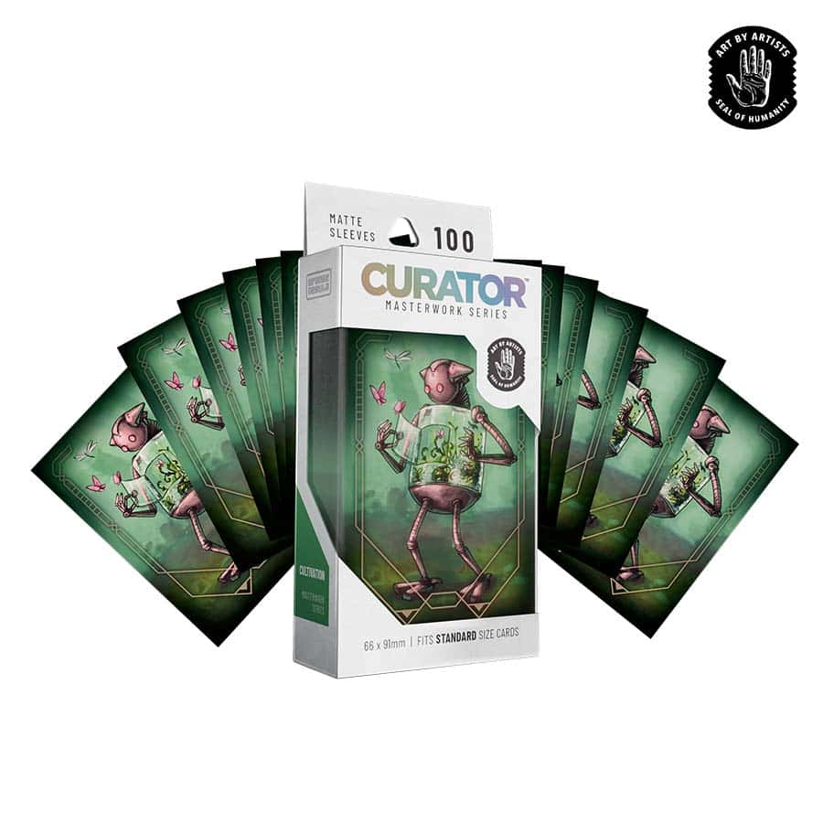 ORANGE NEBULA: CURATOR: MASTERWORK SLEEVES: CULTIVATION (BRITTANY BOWMAN) (100CT) | Gopher Games