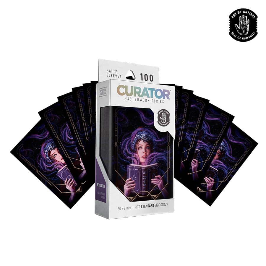 ORANGE NEBULA: CURATOR: MASTERWORK SLEEVES: REVELATION (OLGA TERESHENKO) (100CT) | Gopher Games