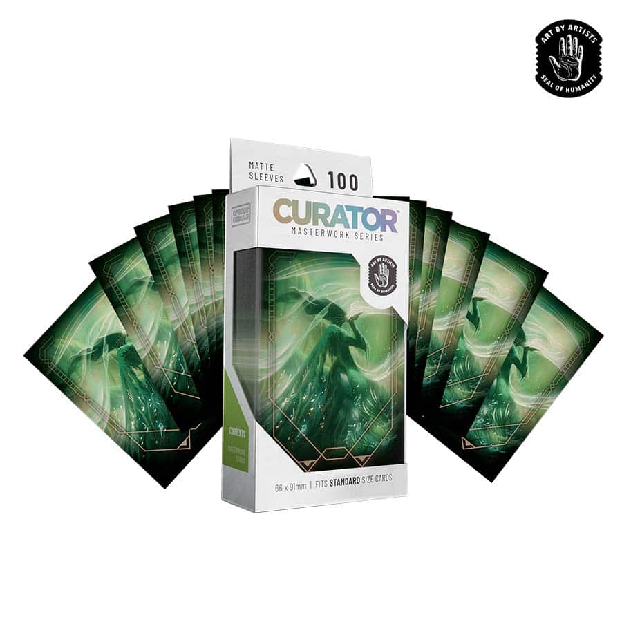 ORANGE NEBULA: CURATOR: MASTERWORK SLEEVES: CURRENTS (SERGIO CHAVES) (100CT) | Gopher Games