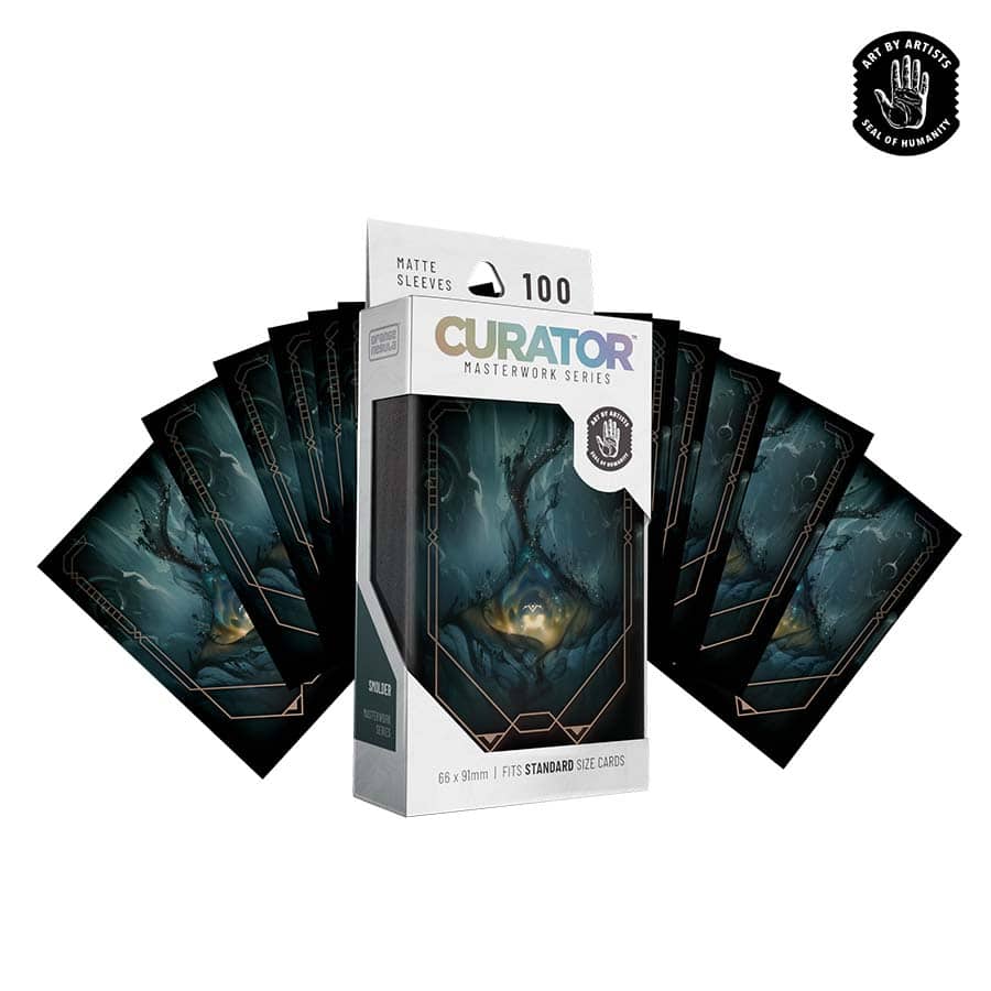 ORANGE NEBULA: CURATOR: MASTERWORK SLEEVES: SMOLDER (SERGIO CHAVES) (100CT) | Gopher Games
