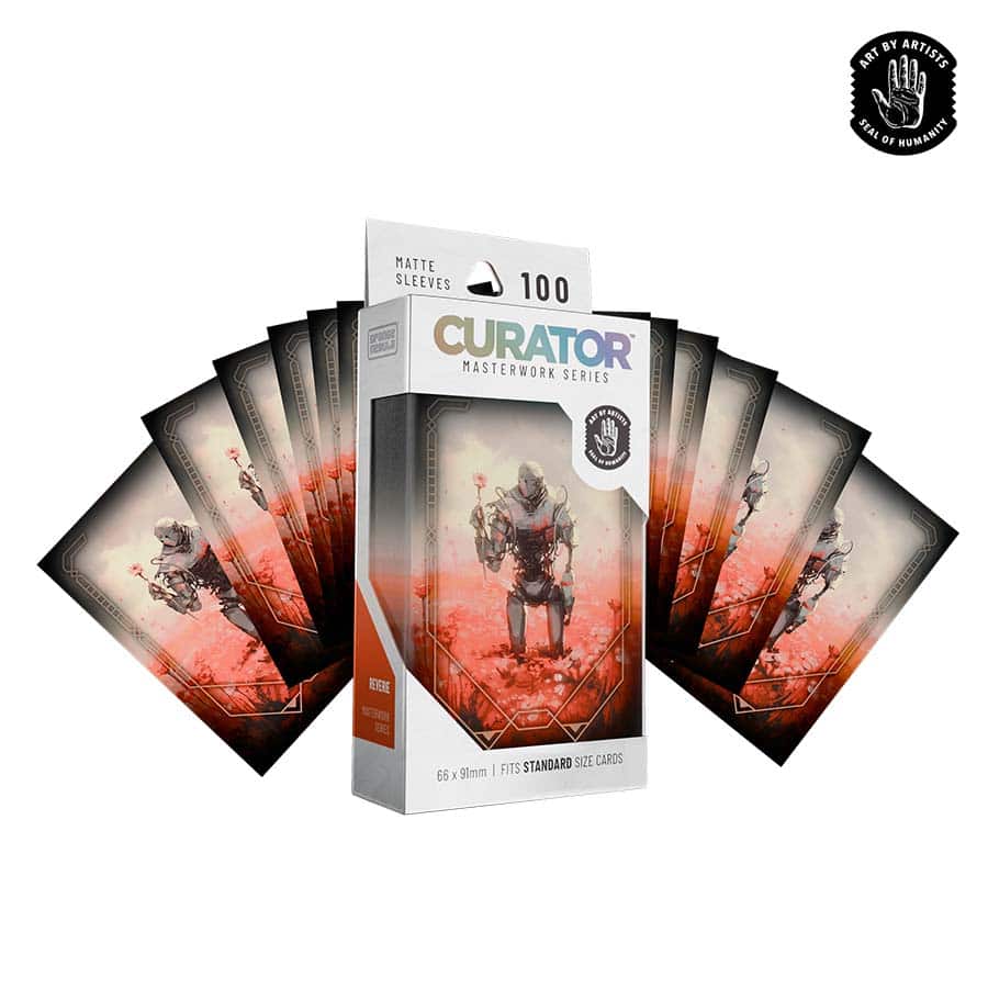ORANGE NEBULA: CURATOR: MASTERWORK SLEEVES: REVERIE (NINJAJO) (100CT) | Gopher Games