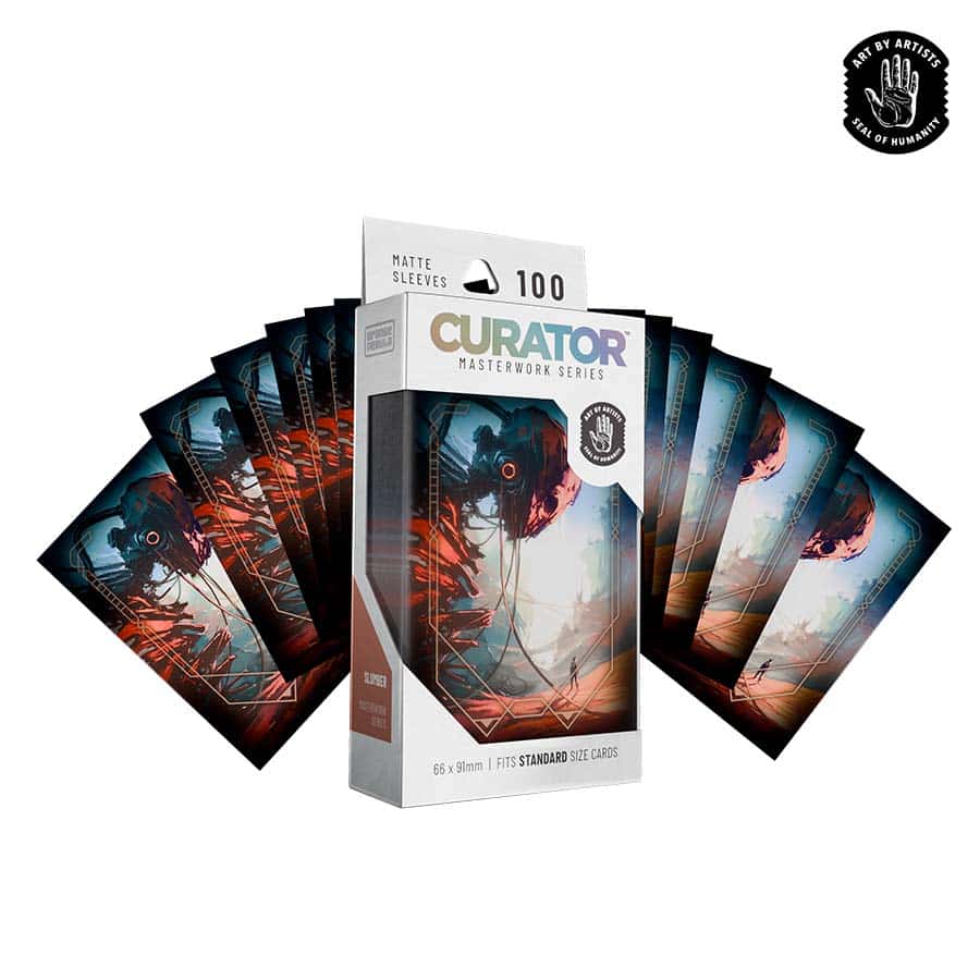 ORANGE NEBULA: CURATOR: MASTERWORK SLEEVES: SLUMBER (NINJAJO) (100CT) | Gopher Games