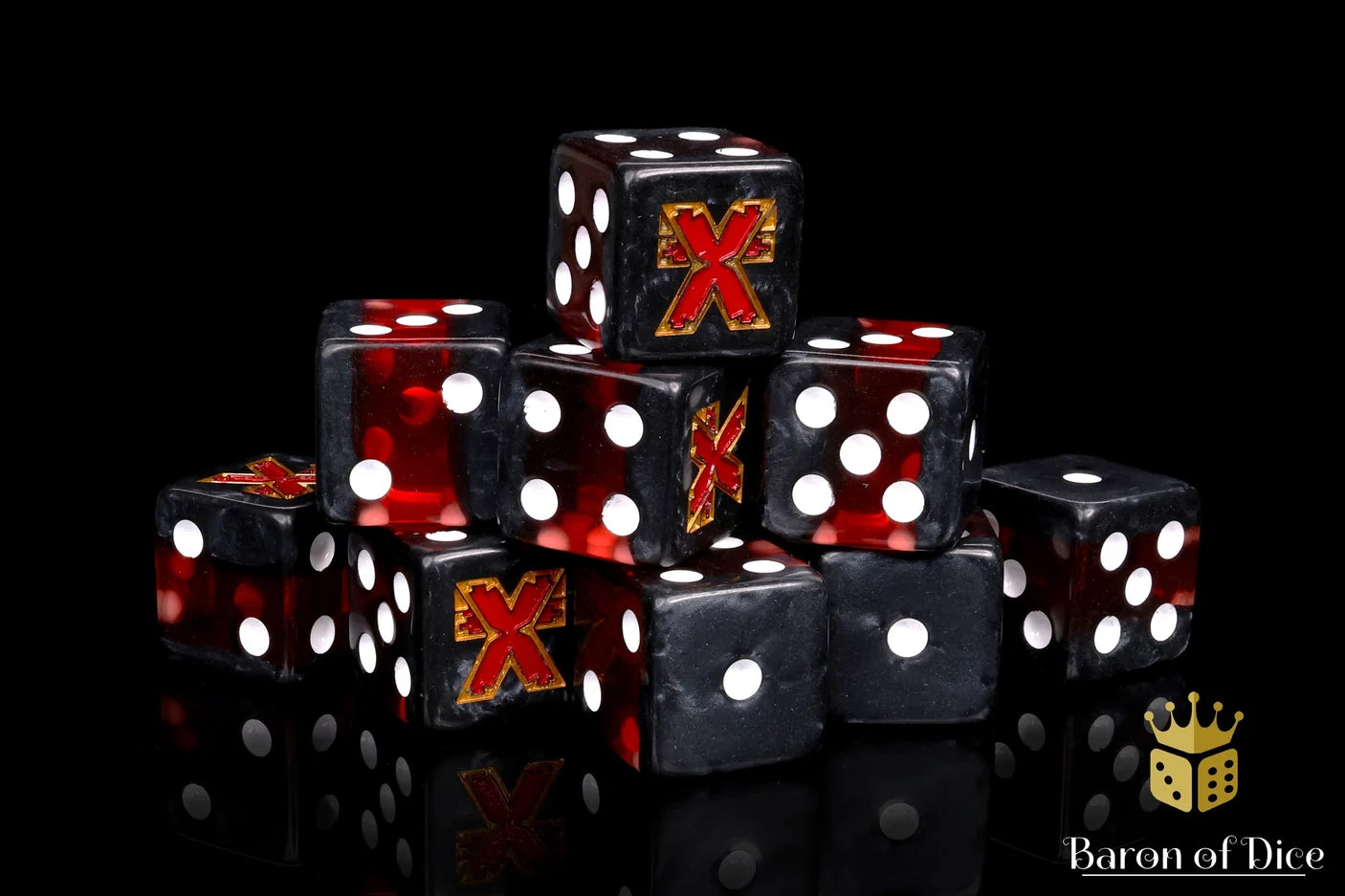 Exalted Dice Set x25 Dice Square Corner | Gopher Games