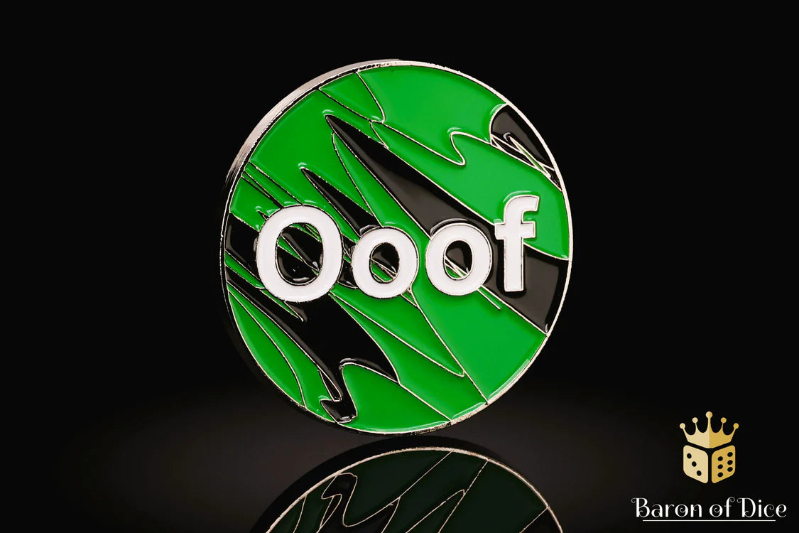 40mm Objective Coin | Ooof | Green | Gopher Games