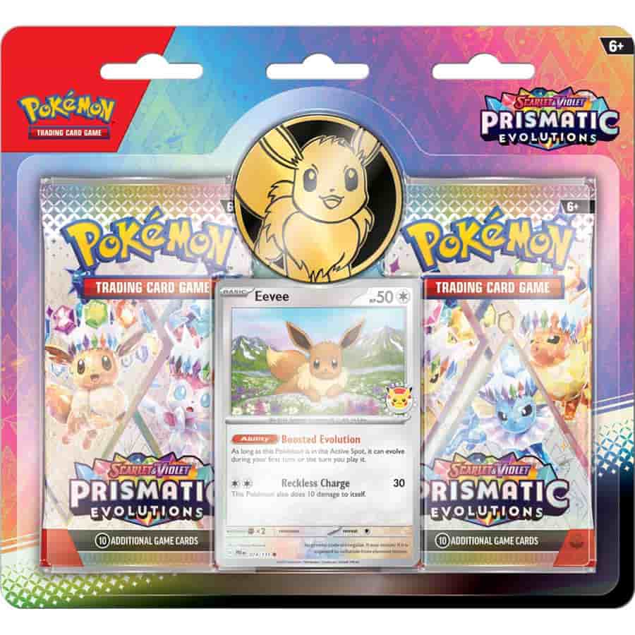 POKEMON TCG: SCARLET AND VIOLET: PRISMATIC EVOLUTIONS TWO-BOOSTER BLIS Gopher Games POKEMON TCG: SCARLET AND VIOLET: PRISMATIC EVOLUTIONS TWO-BOOSTER BLIS Gopher Games