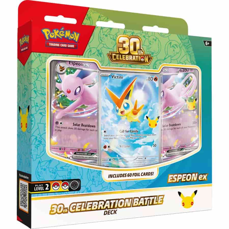 (Release Date 10/30/26) POKEMON TCG: 30TH CELEBRATION BATTLE DECK (ESPEON EX) | Gopher Games