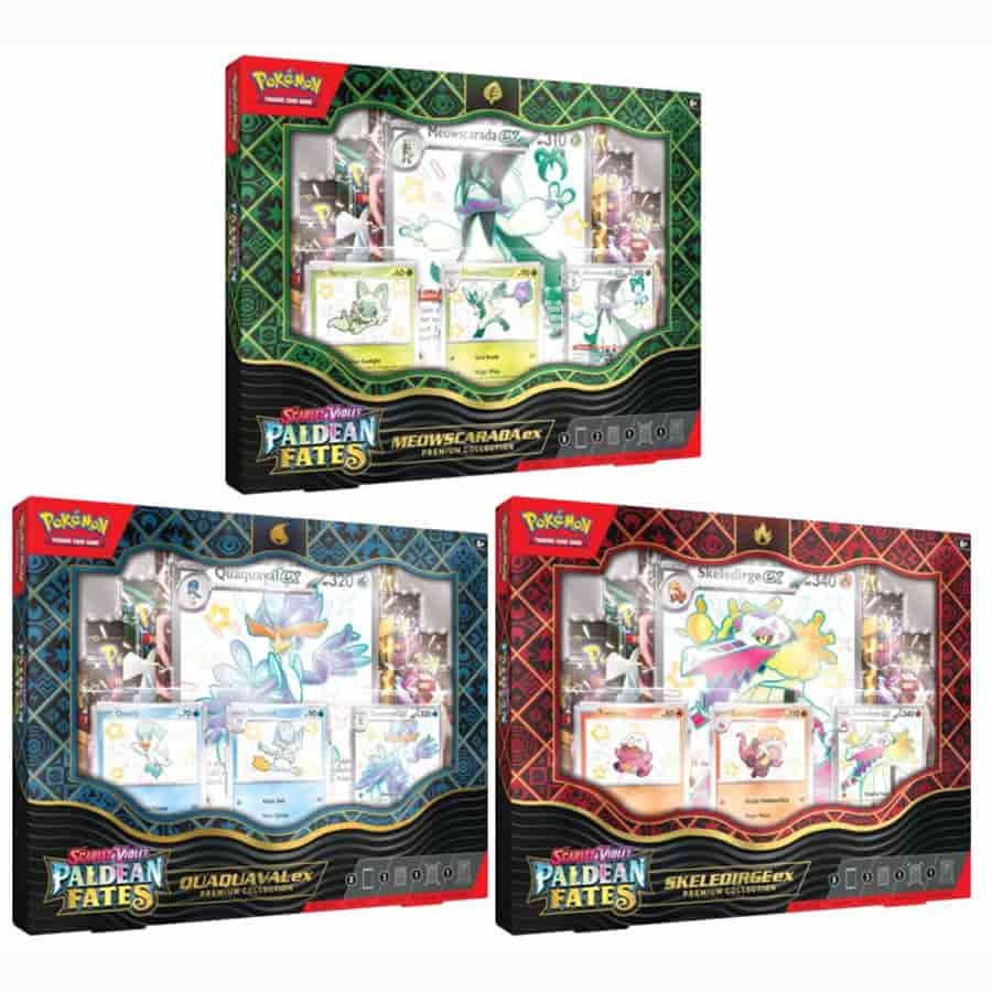 PALDEAN FATES: POKEMON EX PREMIUM COLLECTION Gopher Games PALDEAN FATES: POKEMON EX PREMIUM COLLECTION Gopher Games