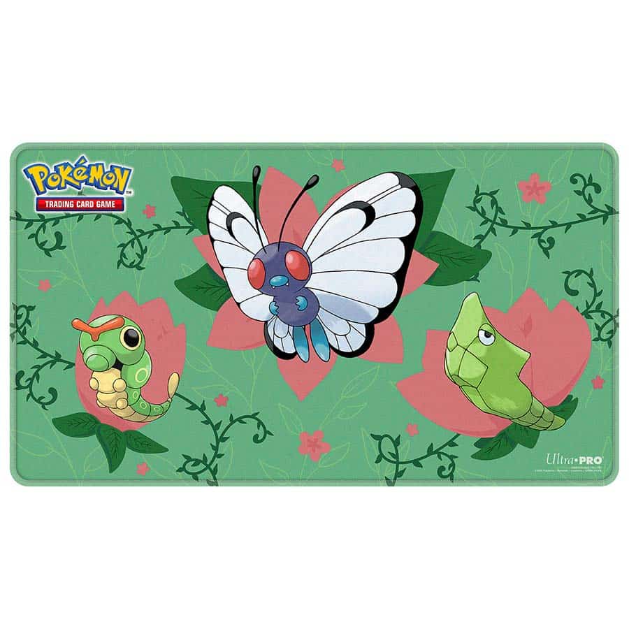 (Pre-Order Release Date 3/31/26) ULTRA PRO: POKEMON: STITCHED PLAYMAT: CATERPIE EVOLUTIONS | Gopher Games