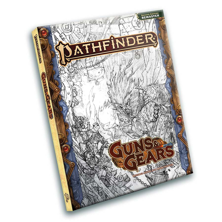 PATHFINDER RPG (2E): PATHFINDER REVISED GUNS & GEARS (SKETCH COVER) | Gopher Games