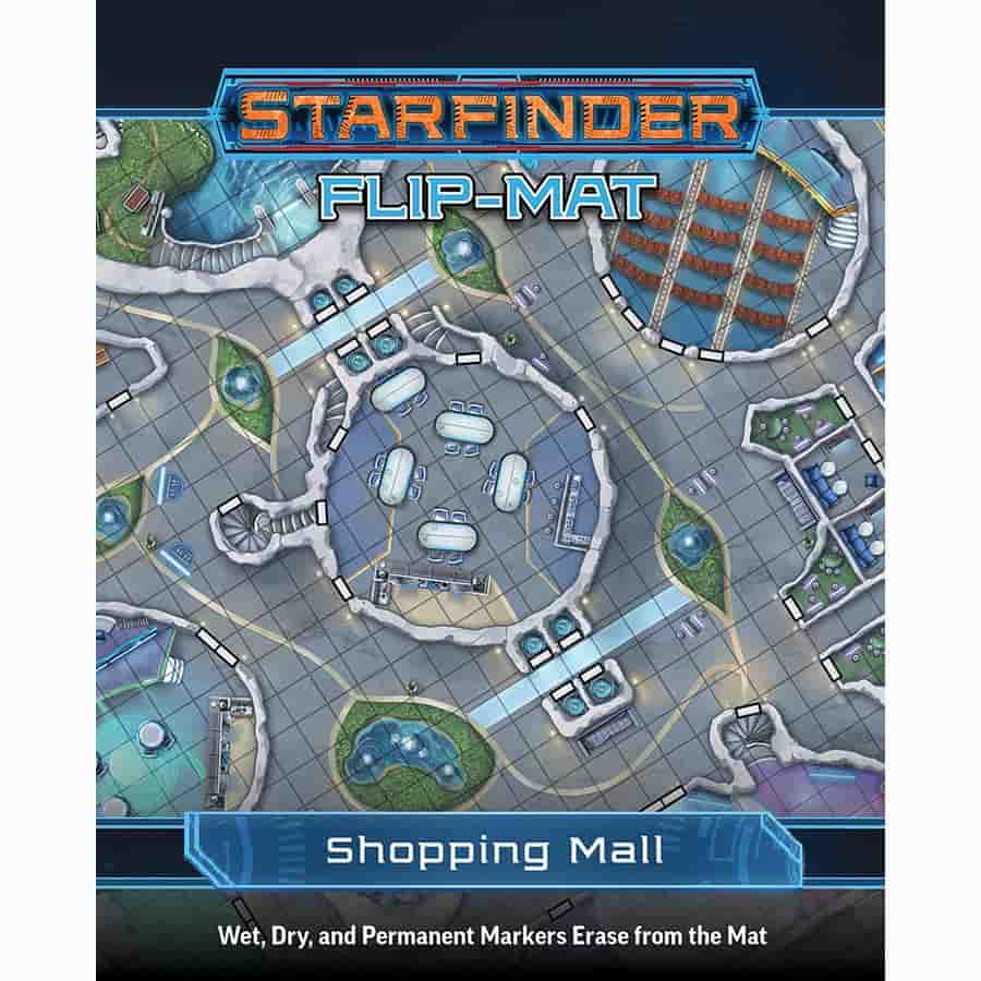 Starfinder Flip-mat Shopping Mall | Gopher Games