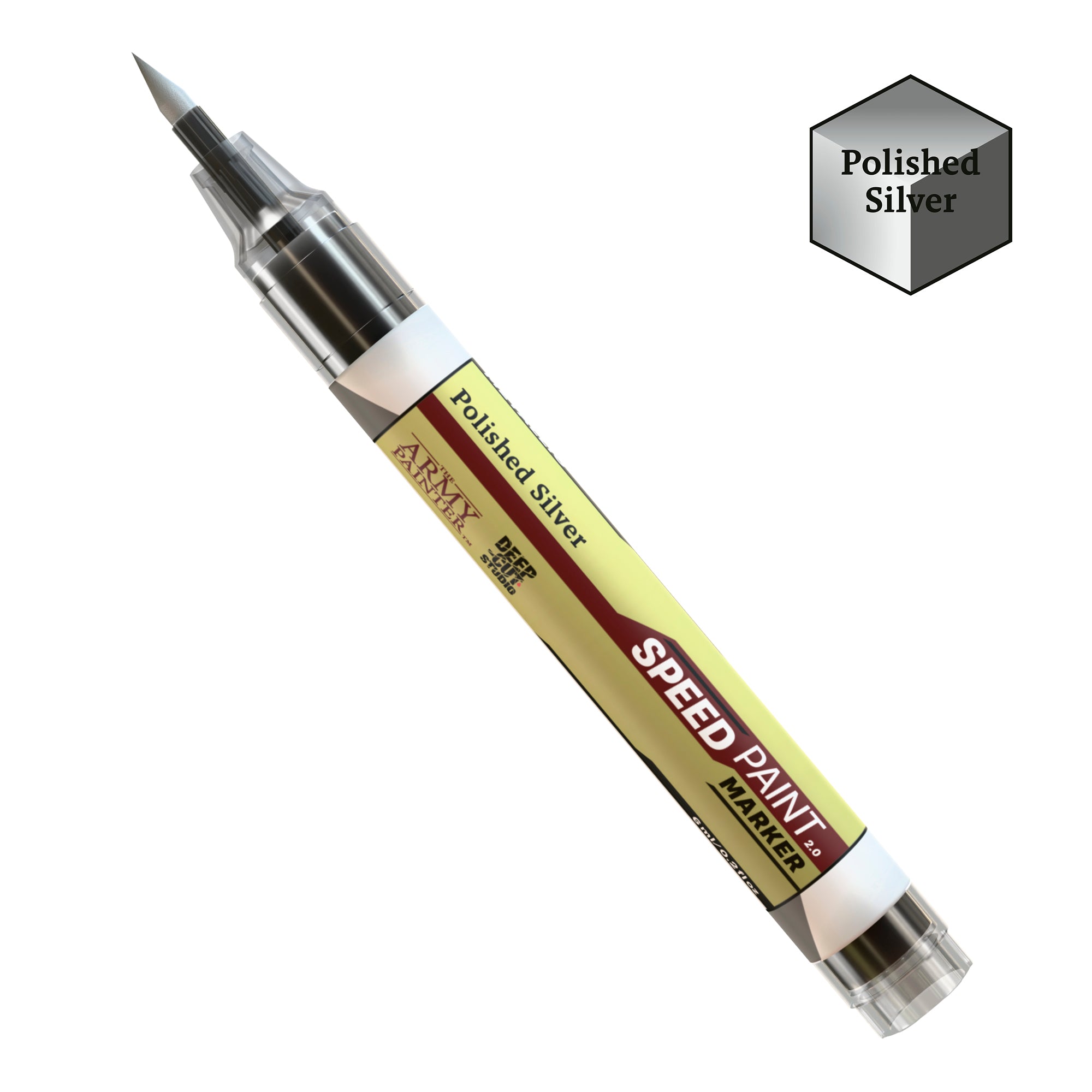 SPEEDPAINT MARKER: POLISHED SILVER | Gopher Games
