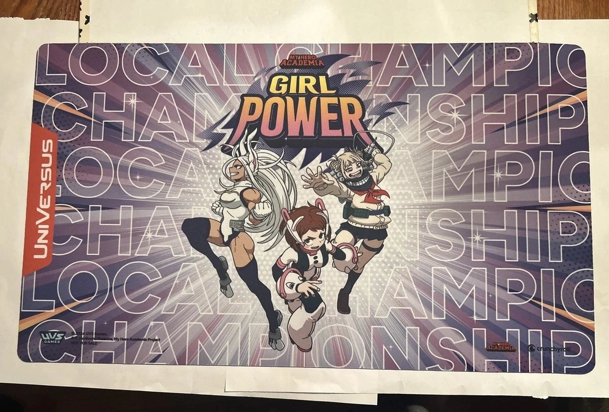 UNIVERSUS CCG: Girl Power Local Championship Playmat UniVersus My Hero Academia UVS Games | Gopher Games