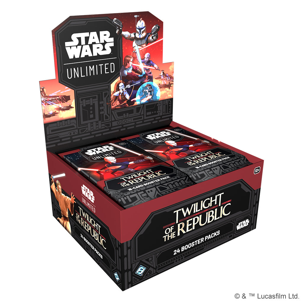 STAR WARS: UNLIMITED - TWILIGHT OF THE REPUBLIC BOOSTER BOX Gopher Games STAR WARS: UNLIMITED - TWILIGHT OF THE REPUBLIC BOOSTER BOX Gopher Games