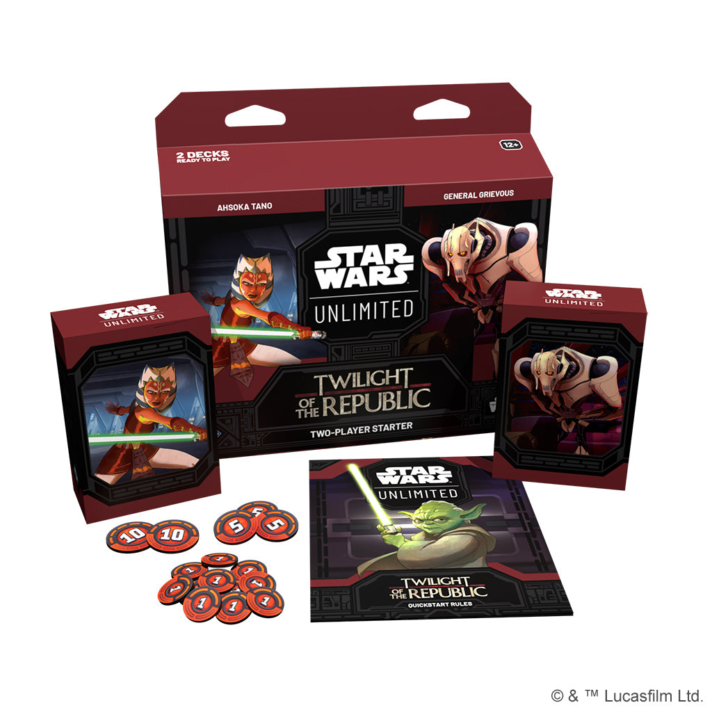 (preorder) Star Wars: Unlimited – Twilight of the Republic: Two-Player Starter | Gopher Games