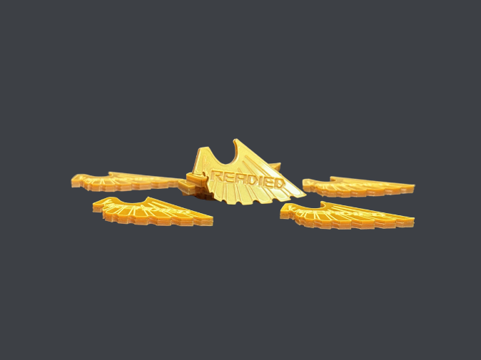 Gopher Games Adeptus Custodes Martial K'tah Readied Golden Tokens | Gopher Games
