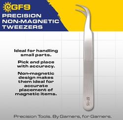 GF9 Precision Non-Magnetic Tweezers | Gopher Games