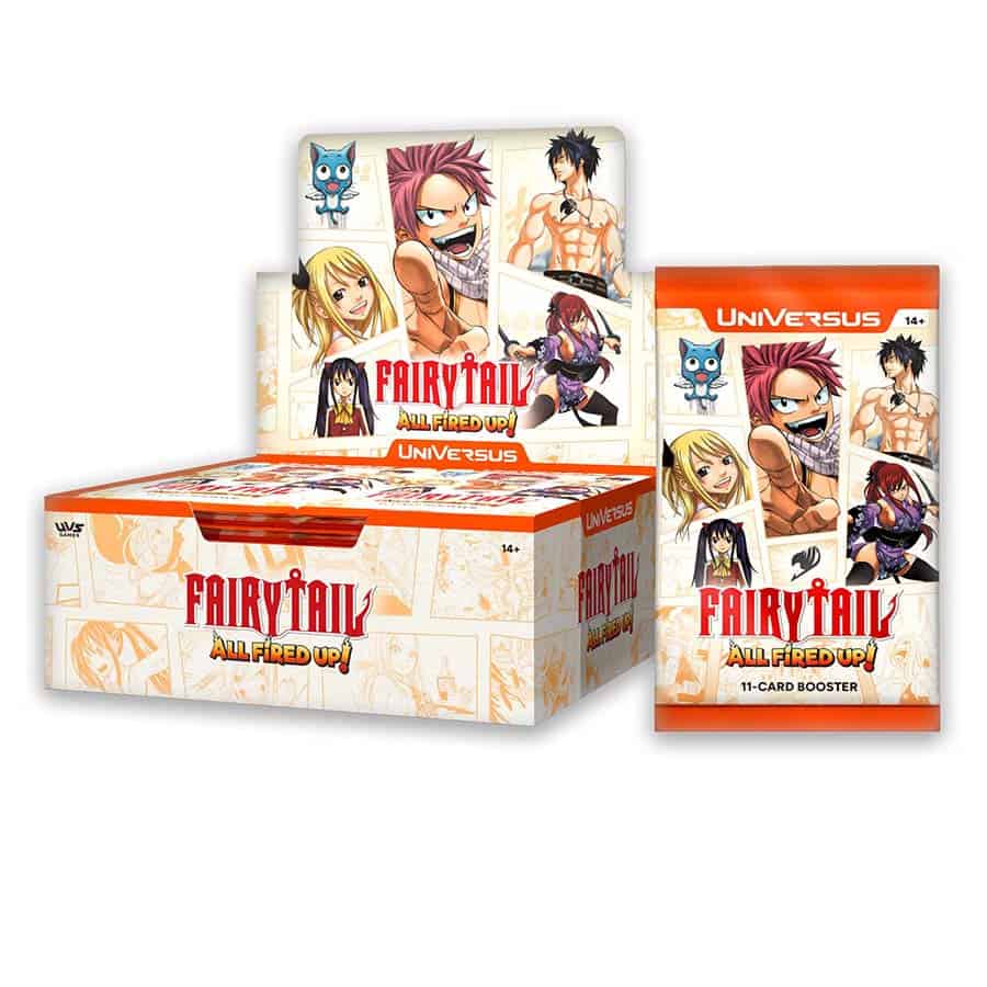 (Preorder Release Date 11/6/26) UNIVERSUS CCG: FAIRY TAIL: ALL FIRED UP! BOOSTER | Gopher Games