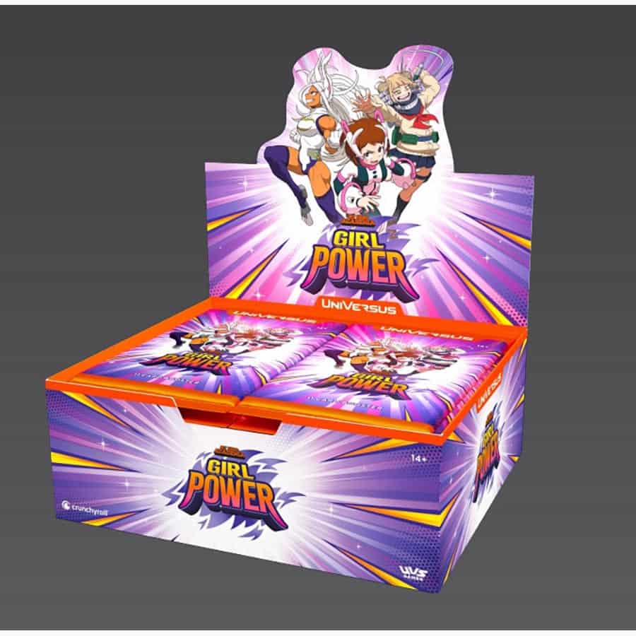 (preorder) UNIVERSUS CCG: MY HERO ACADEMIA SERIES 7: GIRL POWER BOOSTER (24 ct) | Gopher Games