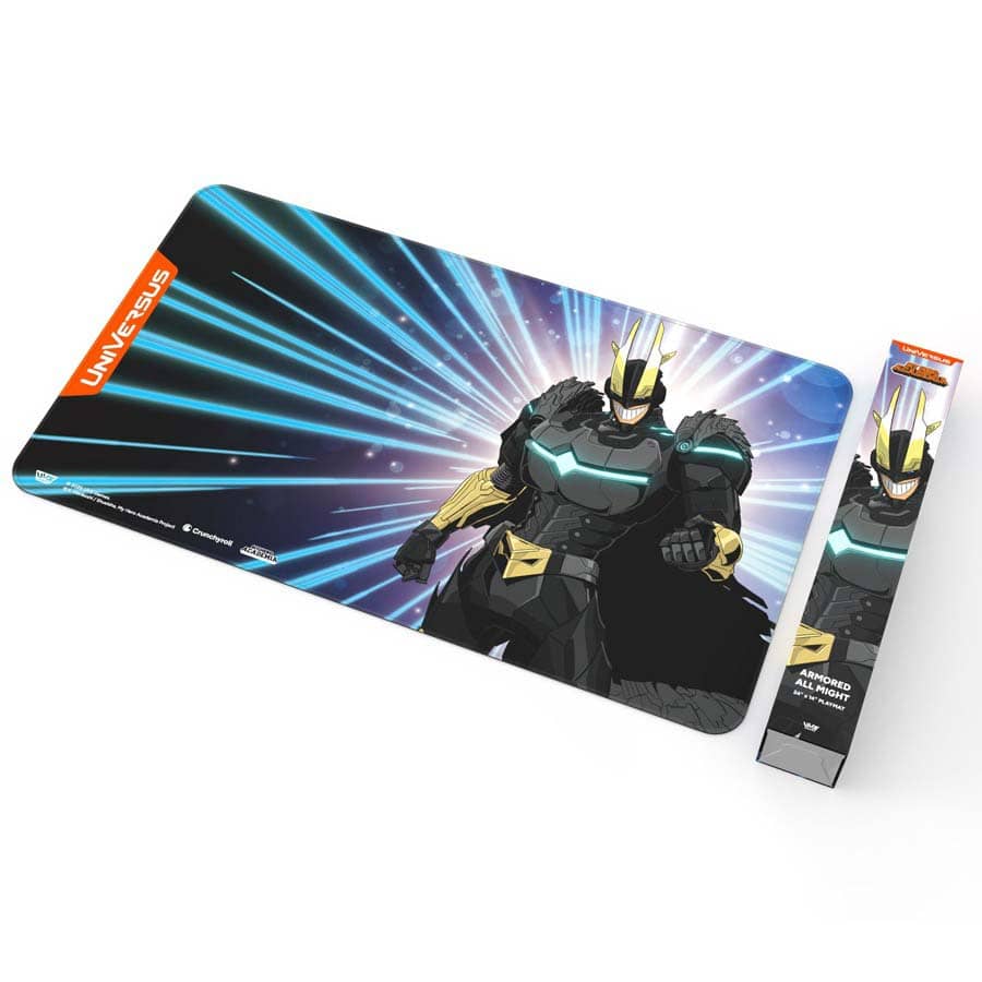UNIVERSUS CCG: CHALLENGER SERIES: MY HERO ACADEMIA: FINAL BATTLE: ARMORED ALL MIGHT PLAYMAT | Gopher Games