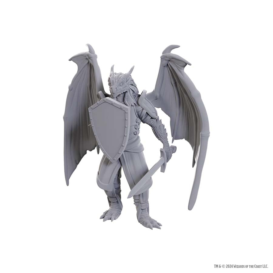 DUNGEONS AND DRAGONS NOLZUR'S MARVELOUS MINIATURES: DRAGONBORN OF BAHAMUT | Gopher Games