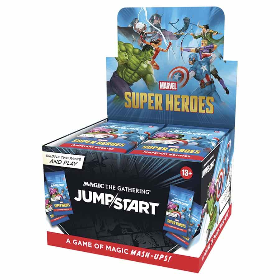 (Pre-Order Release Date 6/26/2026) MAGIC THE GATHERING: MSH MARVEL SUPER HEROES JUMPSTART BOOSTER (24CT) | Gopher Games
