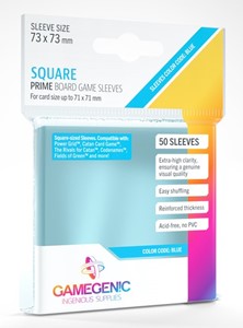 PRIME Square-Sized Sleeves 73 x 73 mm | Gopher Games