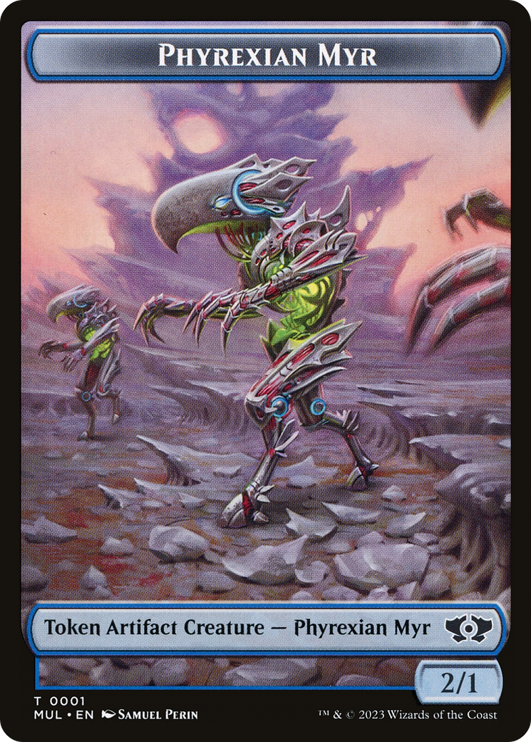 Phyrexian Myr // Spirit (14) Double-Sided Token [March of the Machine Tokens] | Gopher Games