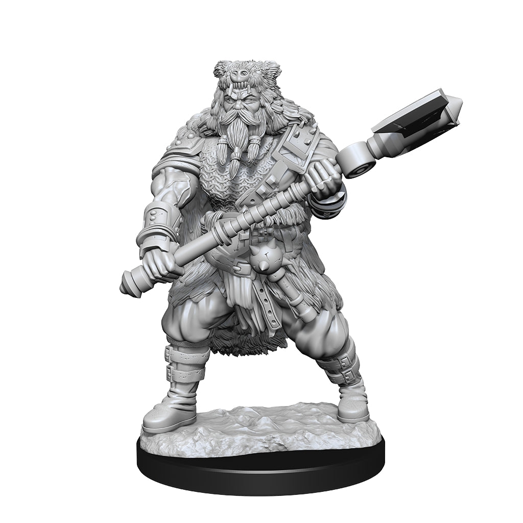 D&D Nolzur's Marvelous Miniatures: Human Barbarian Male | Gopher Games