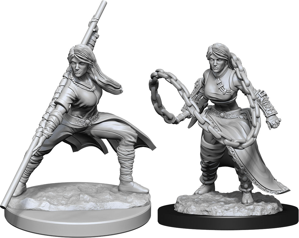 D&D Nolzur's Marvelous Miniatures: Human Monk Female | Gopher Games