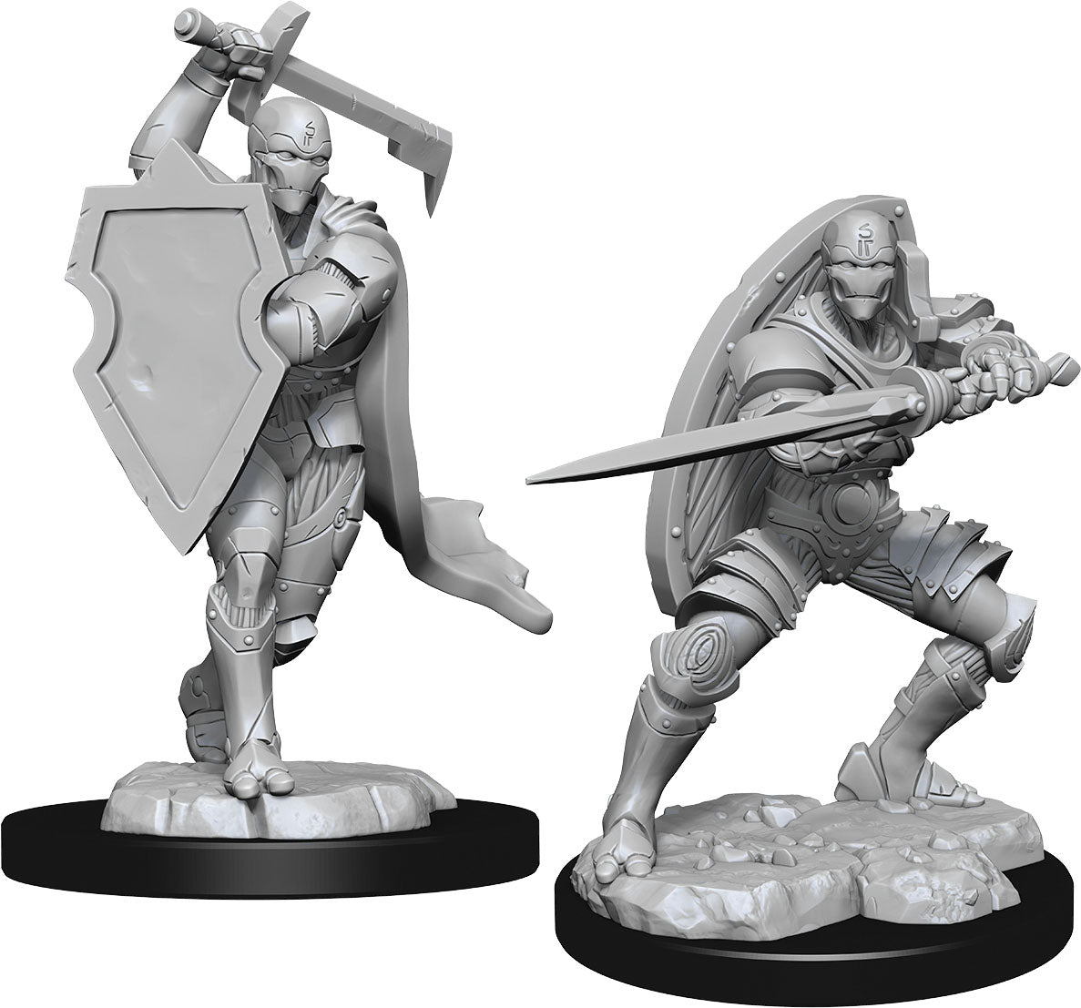 D&D Nolzur's Marvelous Miniatures: Warforged Fighter Male | Gopher Games