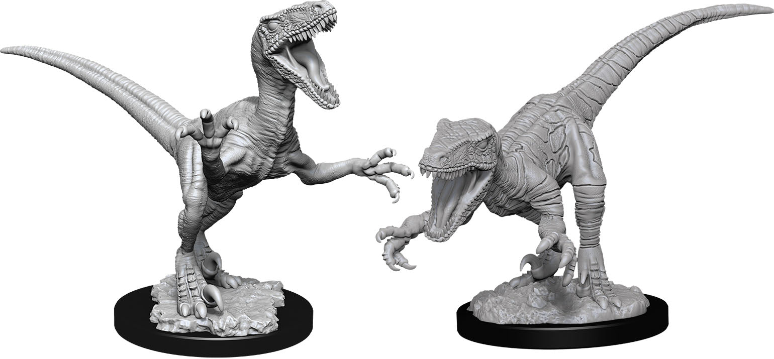 WizKids Deep Cuts Unpainted Miniatures: Raptors | Gopher Games