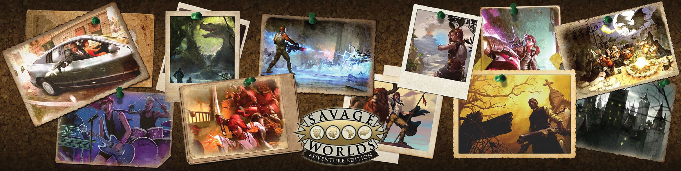 Savage Worlds RPG:  GM Screen & Mini Settings | Gopher Games