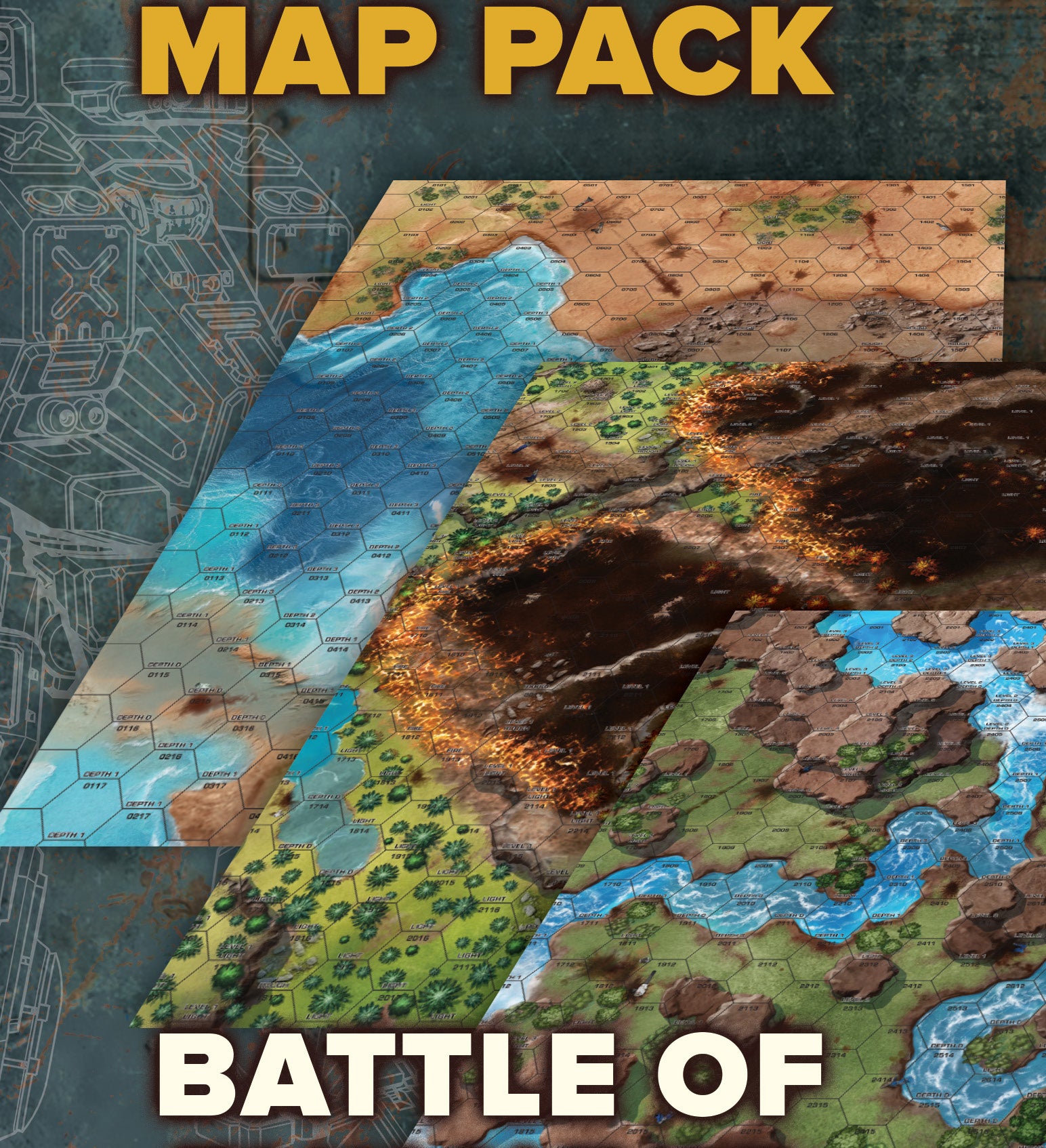 Battletech: Map Pack - Battle of Tukayyid | Gopher Games