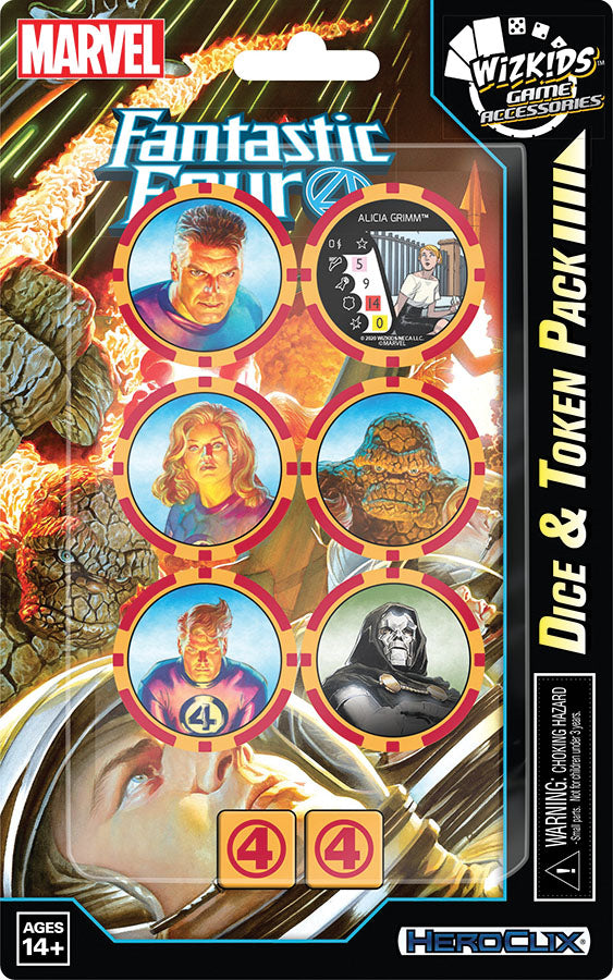 Marvel Heroclix: Fantastic Four Dice and Token Set | Gopher Games
