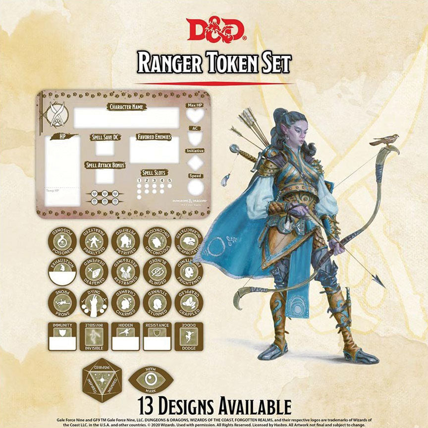 Dungeons and Dragons RPG: Ranger Token Set | Gopher Games