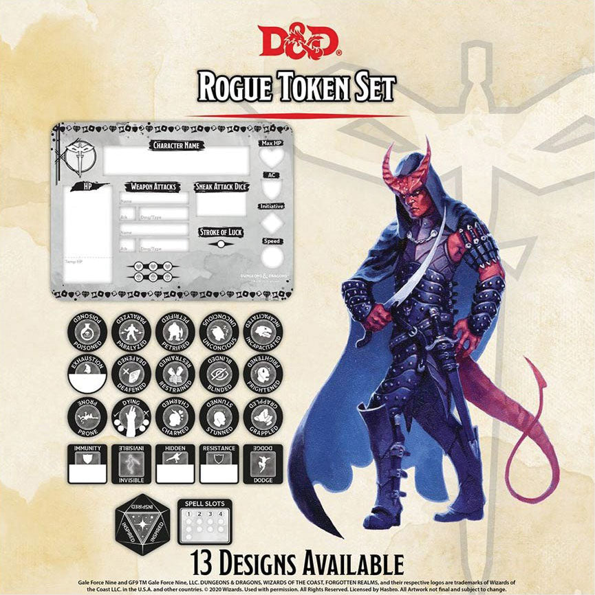 Dungeons and Dragons RPG: Rogue Token Set | Gopher Games