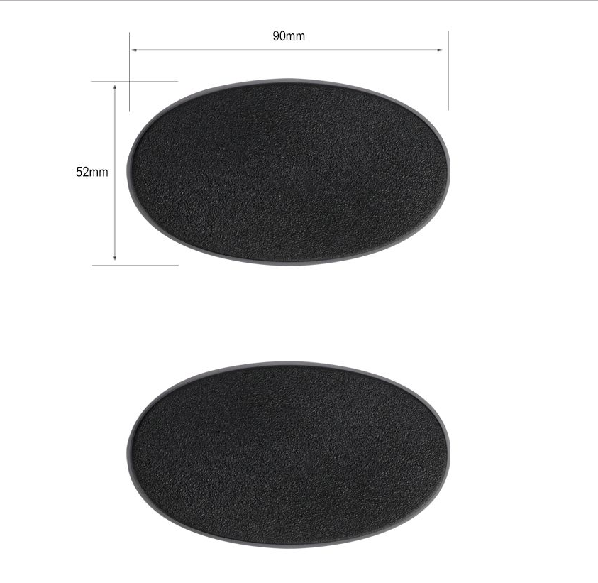 Citadel 90x52mm Oval Bases | Gopher Games