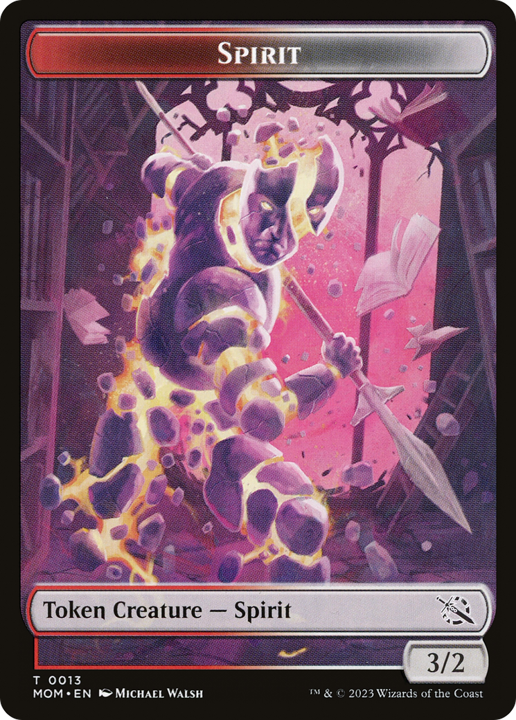 Elemental (09) // Spirit (13) Double-Sided Token [March of the Machine Tokens] | Gopher Games