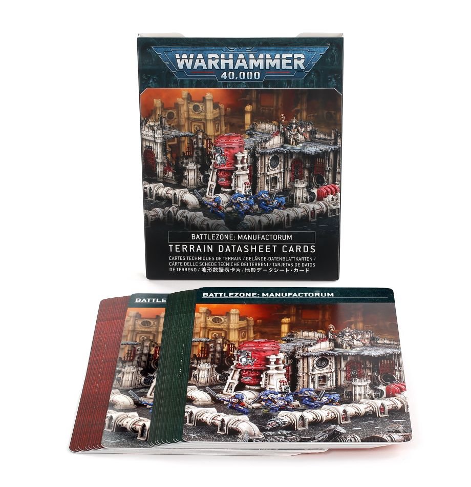 Warhammer 40k: Battlezone: Manufactorum – Terrain Datasheet Cards | Gopher Games