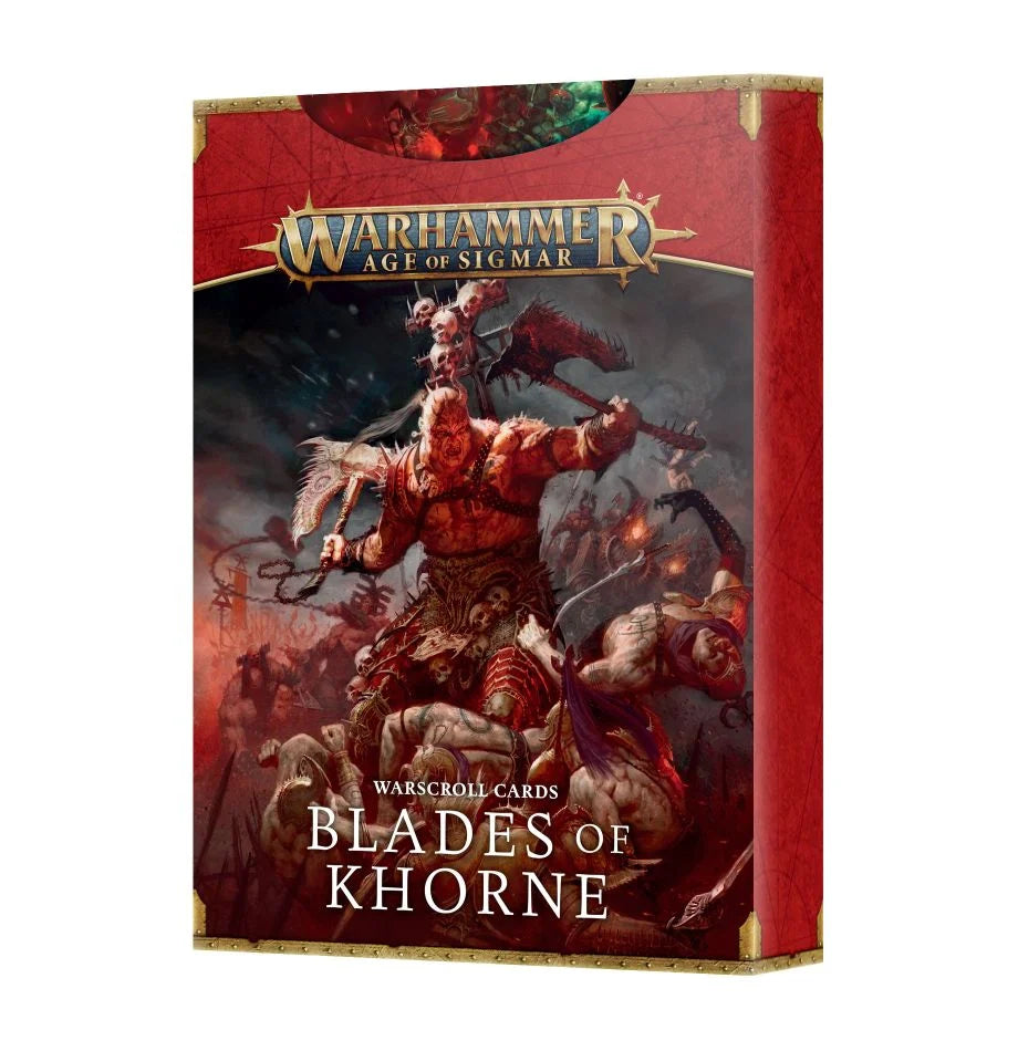 WARSCROLL CARDS: BLADES OF KHORNE | Gopher Games